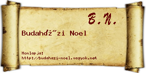 Budaházi Noel névjegykártya